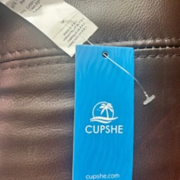 CUPSHE Women's Blue Pin Stripe Collared Wrap Midi Beach Dress, Medium - Picture 5 of 6